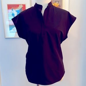 Figs Two pocket mandarin collar top, xs